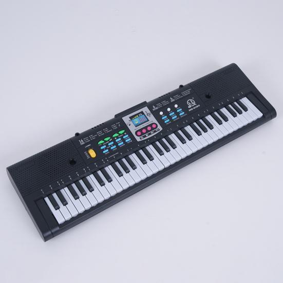 Многофункциональная цифровая электронная музыкальная клавиатура с 61 клавишей и микрофоном