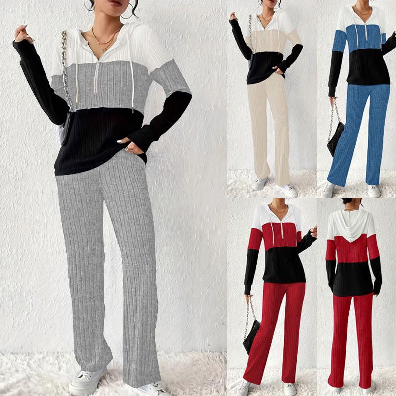 Мужской комплект из двух предметов TUME Осень/Зима: Худи Color Block и Джоггеры