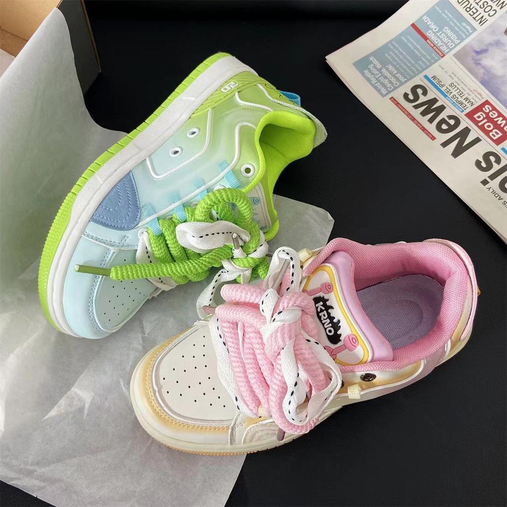 2025 осень оригинальные туфли-утки-мандаринки из желе, дофаминовые повседневные спортивные туфли для мужчин и женщин, кампусный тренд, парные туфли для скейтборда