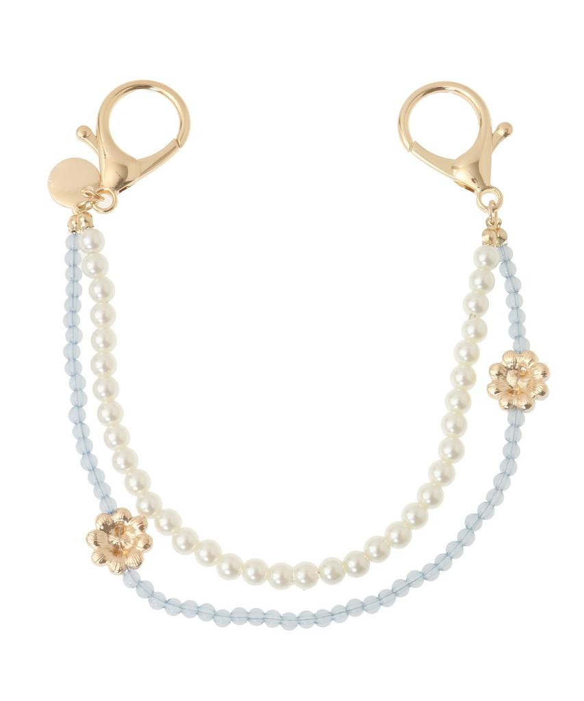 de Charm Pearl Color Charm Blue [Maison Fleur] Women's