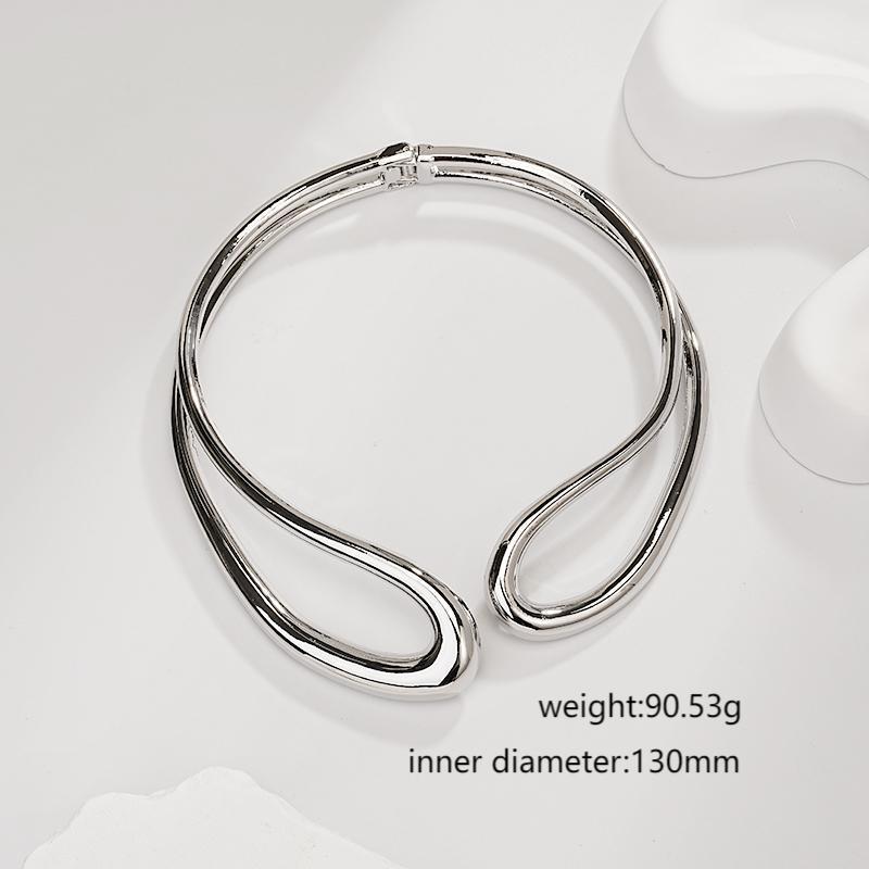 European-American Trendy Double-Layer Wrap Choker Necklace - Simple, Fashionable, Exaggerated Style