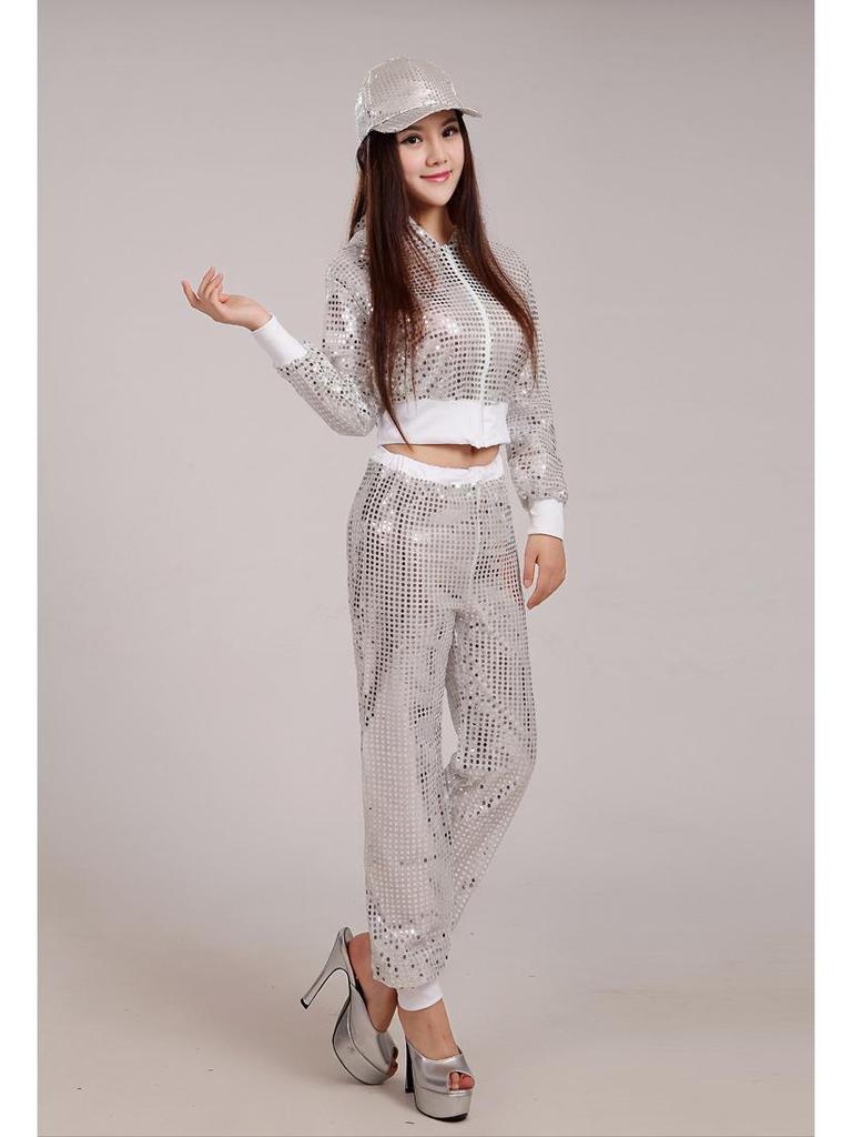 Женские танцевальные костюмы для выступлений: Стиль джаз для взрослых, модерн, уличный стиль и хип-хоп с блестками