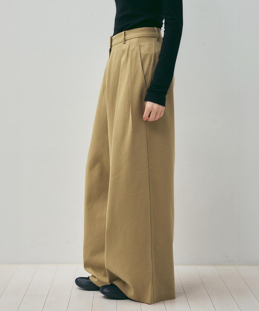 CITTA Like Skirt Maxi Wide Slacks_Ctb554(Beige)