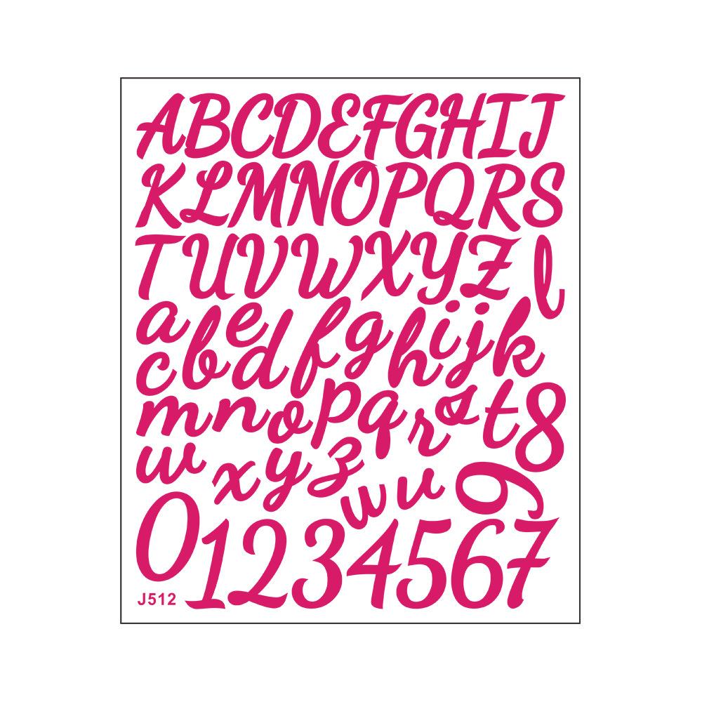 Сделай сам рукописный английский буквенно-цифровой комбинированный конверт для бухгалтерской книги, украшение и декор, маленькие наклейки