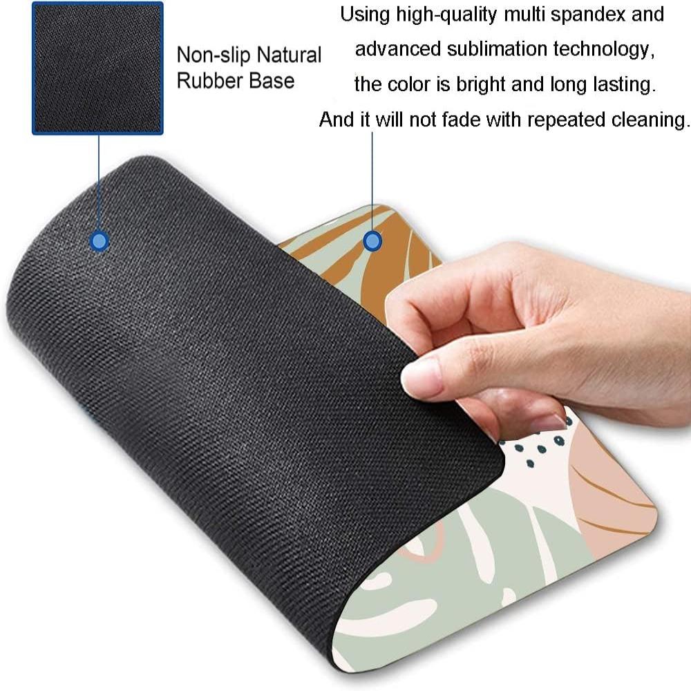 Разноцветный коврик для клавиатуры компьютера 9,5 х 7,9 х 0,11 дюйма, настольный коврик с резиновой основой, коврик для мыши для офиса