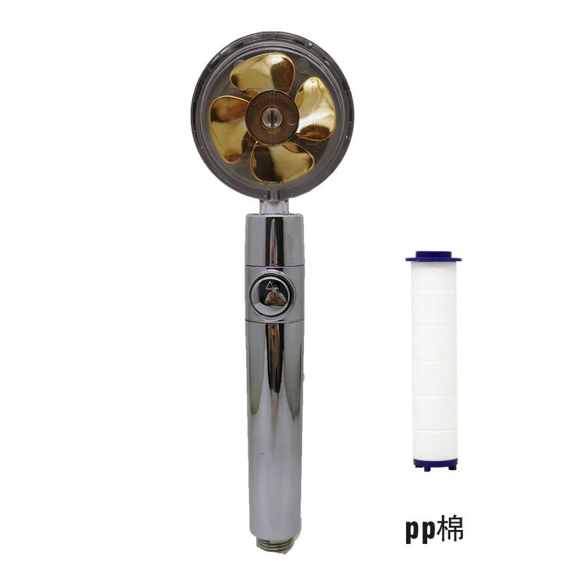 Насадка для душа, экономия воды, поток, вращающийся на 360 градусов, с небольшим вентилятором, ABS, дождевая насадка высокого давления, аксессуары для ванной комнаты