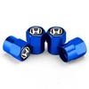 4pcs Car Badges Metal Wheel Tire Valve Cap Covers For Honda Jazz Fit Avancier Crv Accord Pilot City Prelude Mugen Power XR-V ZP8