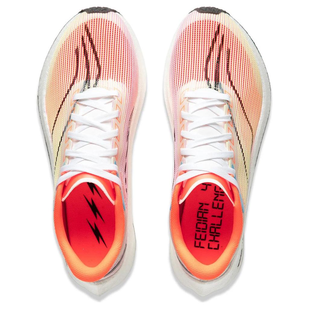 Li Ning Feidian 4 Challenger Беговые кроссовки Женские Низкие Оранжевые ARMU006-15