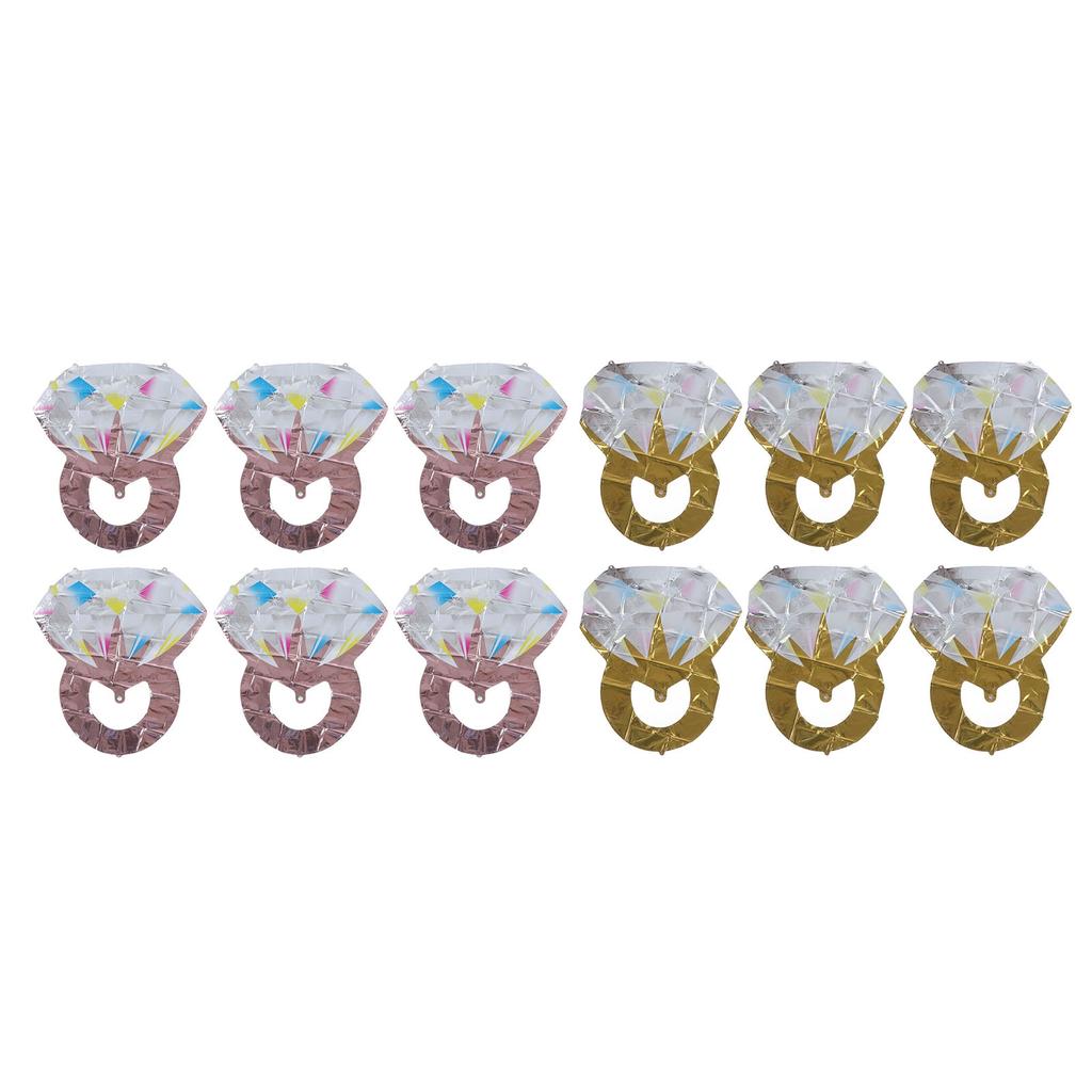 6 Pcs Balloon Aluminum Foil Spherical Balloons Bridal Shower Wedding Engag