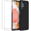 Protective Case - Samsung - Galaxy A32 5G - Black - TPU - Flexible - 88 Pack Tempered Glass