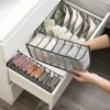 Odorless Multi-Compartment Fabric Underwear Organizer Drawer Divider for Bras Socks