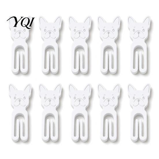 Desk Organization Accessories 10Pcs 3D Printed French Bulldog Chip Clip, Cute Food Bag Clips Document Clamps for Office Snacks, Resealable Kitchen