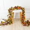 250CM Rose Artificial Flowers Christmas Garland for Home Room Wedding Decoration Spring Autumn Garden Arch DIY Fake Plant Vine