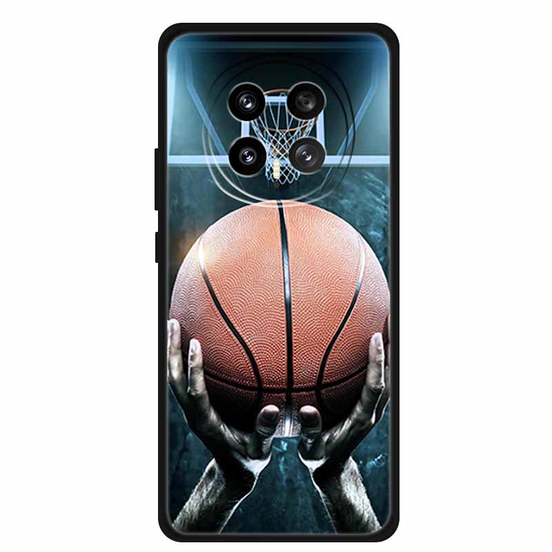 Защитный чехол для мобильного телефона For Honor Magic8 5G, с цветочным рисунком, мягкий, черный силикон, задняя крышка для Honor Magic 8 2025, чехол Funda