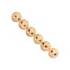 30pcs Wooden Smile Face Beads Log Color DIY Round Wooden Smiley Loose Beads Gift Children Beaded