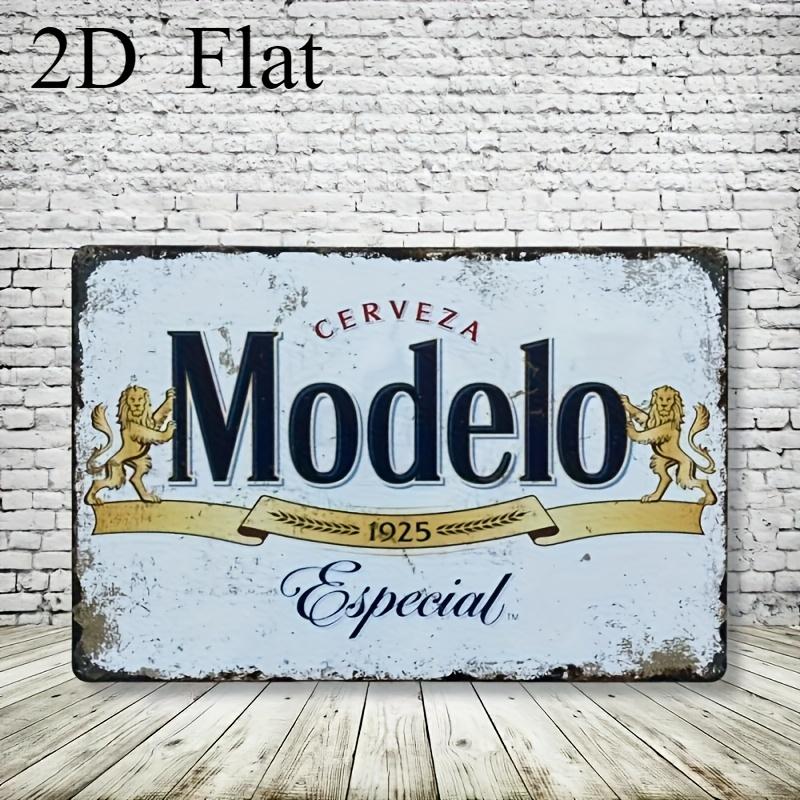 Винтажная пивная вывеска Modelo Especial Металлическое настенное украшение с эмблемой льва для мужской комнаты, бара и коллекции