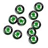 VMAD6 14MM Remote Car Key LOGO Stickers Emblem Auto Accessories For Skoda Sharp Sharp crystal Sharp Rapid speed Pye Ye Di trunk