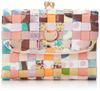 Складывающийся втрое кошелек Tsumori Chisato Eponekomesh, розовый, с отделением для купюр