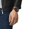 Tissot Мужские модные часы с кожаным ремешком и черным циферблатом T116.617.36.052.03