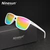NINESUN New Fashion Men/Women Sunglasses Rainbow Mirror Lens Polarized UV400 Glasses Large Frame High Quality Driving Eyewear