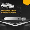 Gledewen Exterior Chrome Door Handle Front Left Driver Side With Keyhole | Smart Entry Keyless | For 2010-2013 Nissan Rogue | Replaces# 80640-CZ31B,
