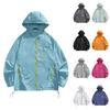 Ladies' Pure-color Sunscreen Clothing, Light And Thin, Trendy And Fashionable, Summer All-match Hooded Jacket