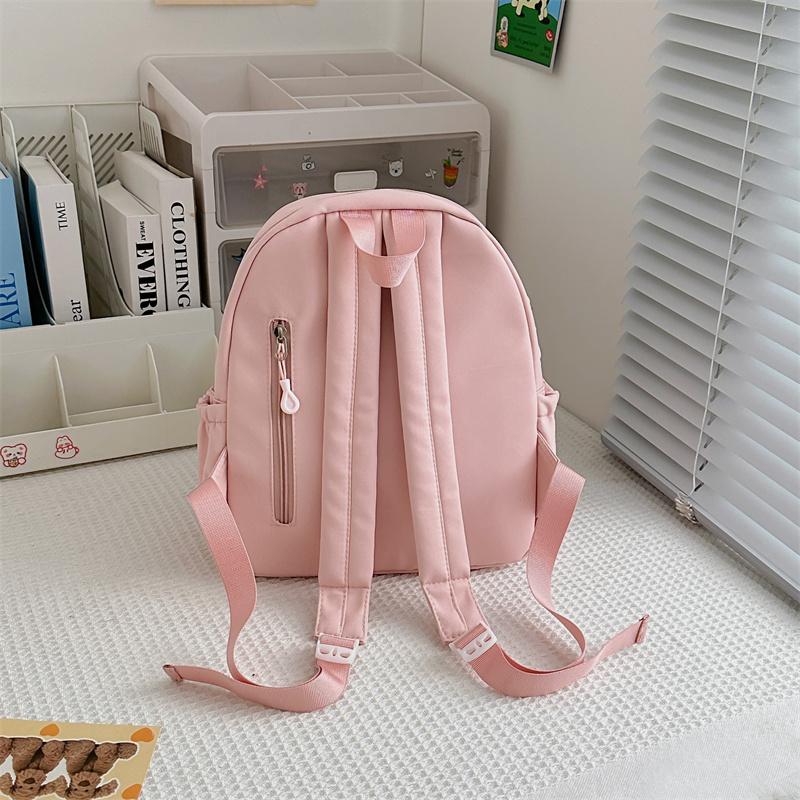 Детский школьный рюкзак для детского сада с изображением девочки-кролика