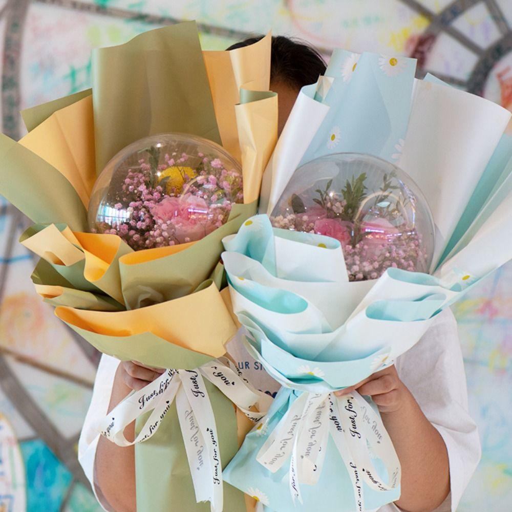 Acrylic Flower Packing Box DIY Bobo Balloons Stand  Wedding Birthday Party Decorations