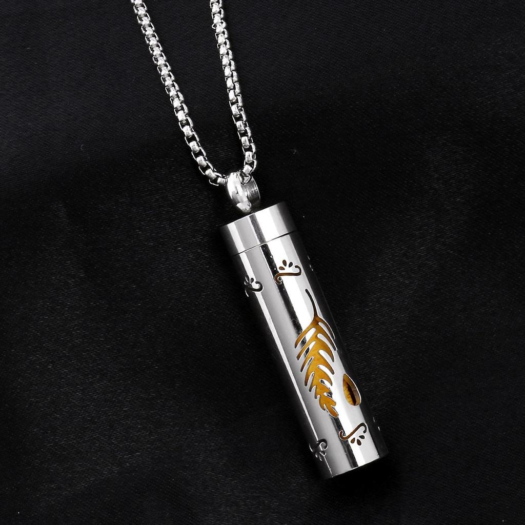 Ожерелье-диффузор для ароматерапии в форме сердца из нержавеющей стали с вращающейся подвеской