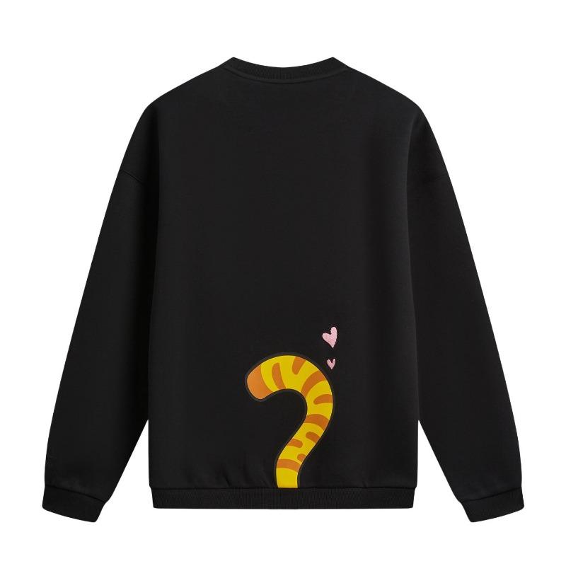 Li Ning Disney Zootopia Коллаборация Круглый вырез Вышитые буквы Толстовка Женская Толстовка AWDW842-3