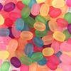 100Pcs Fashion Candy Color Oval/Round Pendants for Necklace Jewelry Making Rubber Frosted Beads Matte Beaded DIY Bracelet Accessories Acrylic  Beads