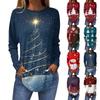 Футболки для женщин, осенние повседневные рубашки с длинным рукавом, толстовка с принтом, топ, пуловер