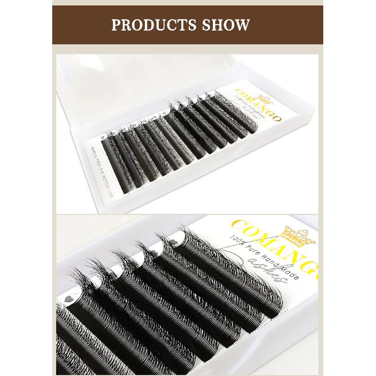 CoMango Fox 5D Shaped Eyelashes Mix8-13 Technological Fibers False Eyelashes Extension Promade Volume Fans Lash Cosmetics