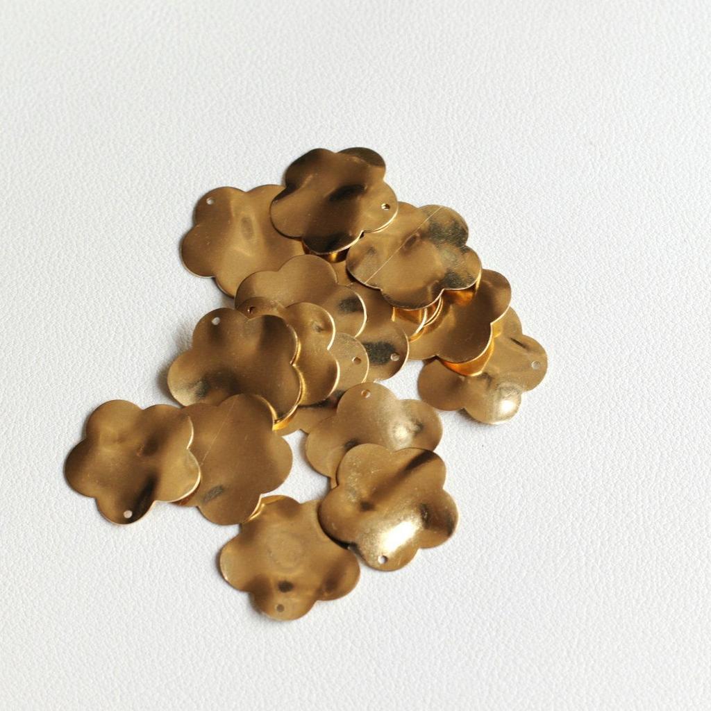 Embossed Copper Wave Pattern Brass Piece for Jewelry DIY Earring Accessories