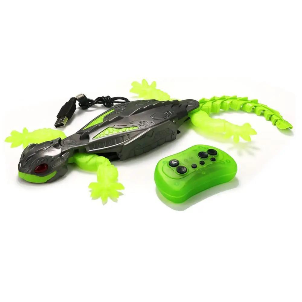 Glow In the Dark Lizard RC Wall Climbing Car Remote Control Bionic Electric Toy for Kids Crawling Gecko
