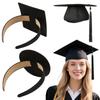 Secure Graduation Hat Headbands For Class Of 2025 Practical Anti Slip Design Plastic Hariband With Adhesive Insert