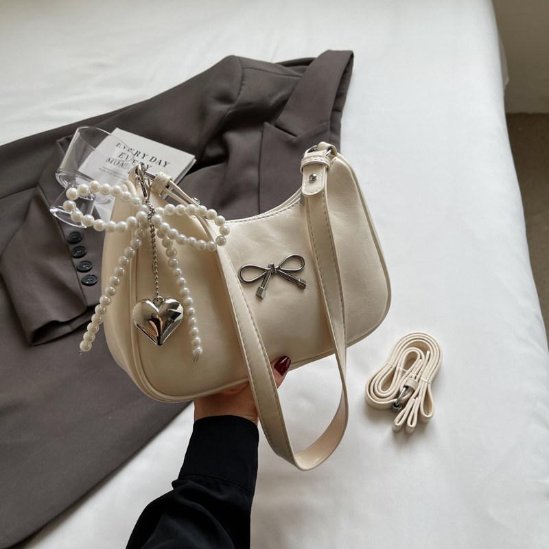 2026 Модные бордовые сумки через плечо из ПУ-кожи Женская изысканная ретро сумка-мессенджер на молнии с бантом Текстура Модная женская сумка