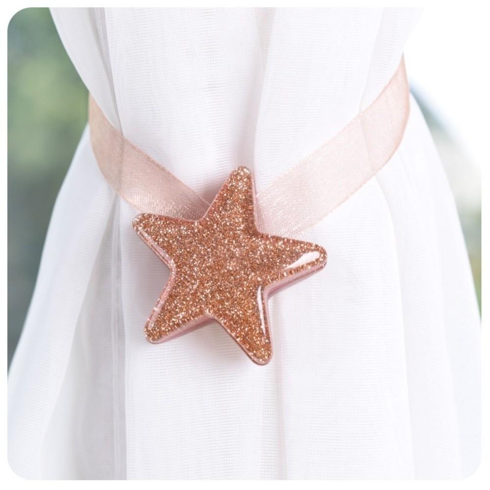 Star Shaped Curtain Buckles ABS Curtain Holdback Nordic Magnetic Curtain Tie  Home Decor