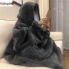 Зимний пижамный плед с капюшоном