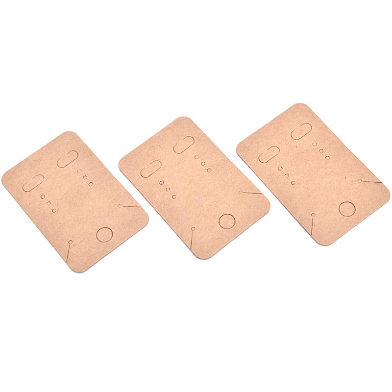100Pcs Earrings Necklace Holder Display Card Jewelry Display Kraft Card Tag