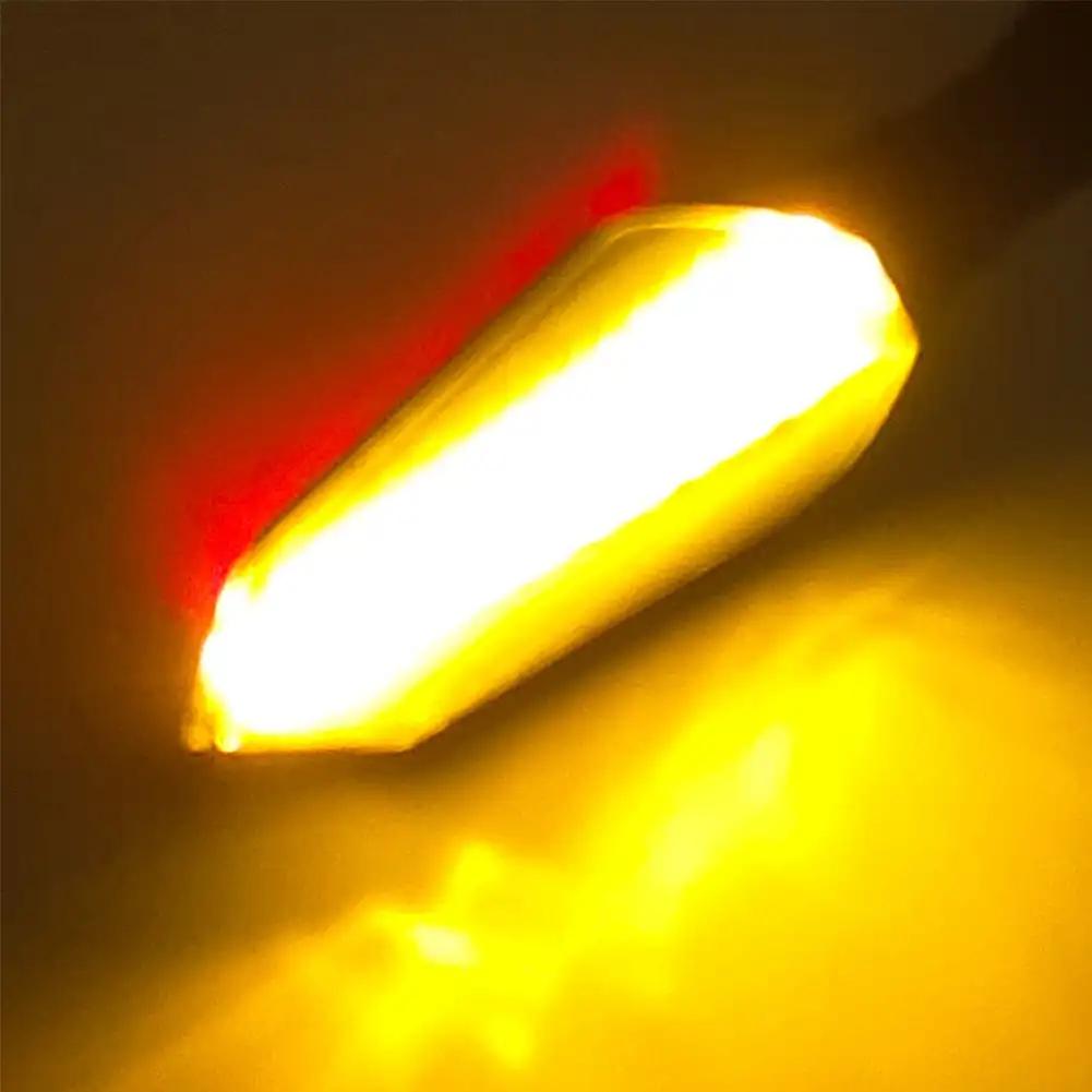 1Pair 12V LED Motorcycle Turn Signal Lamp Sequential Flowing Flash Lights Indicator Lights Running Light Motorcycle Tail Lights