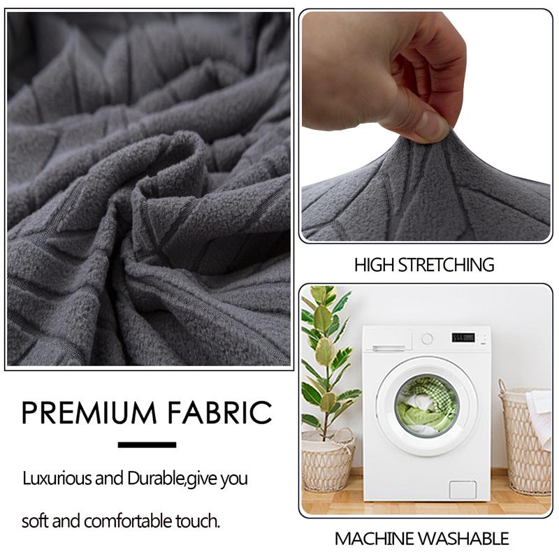 1шт однотонный чехол для стула с защитой от грязи, жаккардовый чехол для сиденья, съемный эластичный чехол для стула для столовой, отеля, банкета