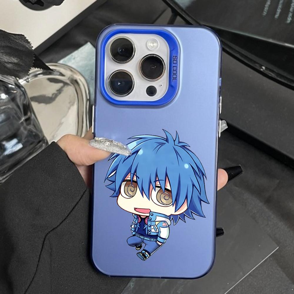 Чехол для телефона D-Dramatical M-Murder Аоба Серагаки для iPhone 16,15,14,13,12,11,Pro,Max,Plus,Mini,XS Противоударный Синий Матовый Бампер