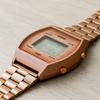 Casio Серия Vintage B640WCG-5DF Унисекс Цифровые Часы Розово-золотой Циферблат с Браслетом-цепочкой 38,9 x 35 x 9,9 мм (Д187)