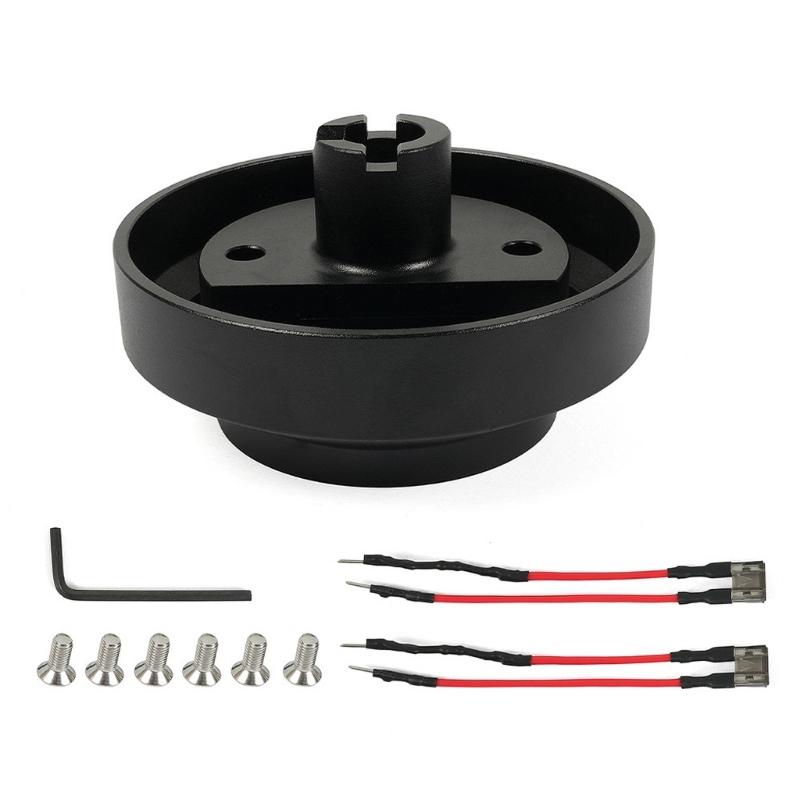 Steering Wheel Short Hub Adapter for CivicRSX SRK131H CRVCRZ S2000Quick Release Short Hub Adapter Black