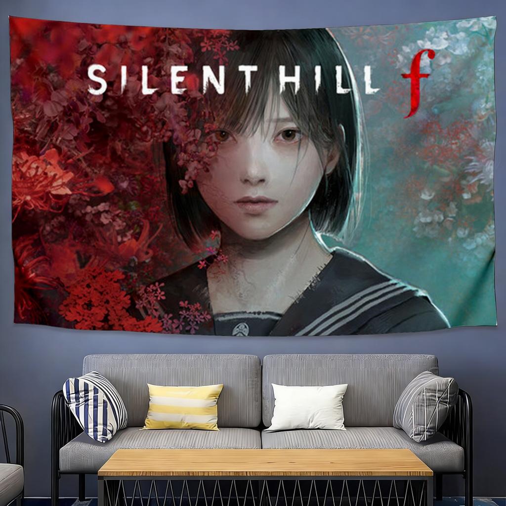 Гобелен Хизер Мейсон Silent Hill 3, Официальное Искусство Иконичного Протагониста с Короткой Стрижкой для Комнаты Фаната Хоррор-Игр
