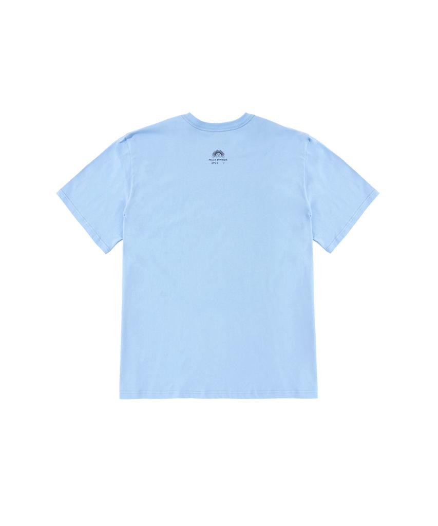 HELLO SUNRISE Hs X Etcblank Under The Sea Tee_Sky Blue
