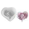 Silicone Mold Beautiful Flower Ornaments Molds Heart Rose Shape Statue Molds Silicone Candle Mold Perfect for Crafting
