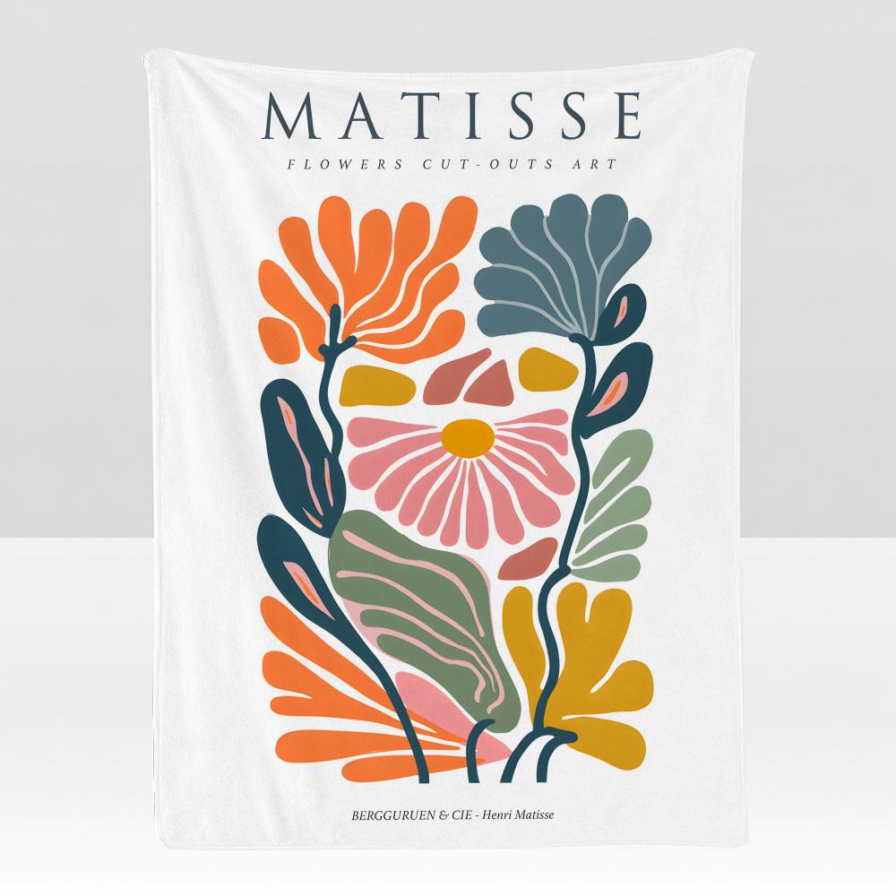 artist HHenri MMatisse Throw Soft Flannel Blanket for Bed Bedroom Sofa Picnic Throw Skinfriendly Breathable Gift Cover