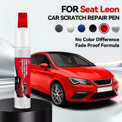 Ремонтный маркер для краски автомобиля для SEAT Leon 1999-2025, аксессуары для ремонта царапин на краске, Асфальтовый синий, Белый, Красный, Полуночный черный, Серебристый